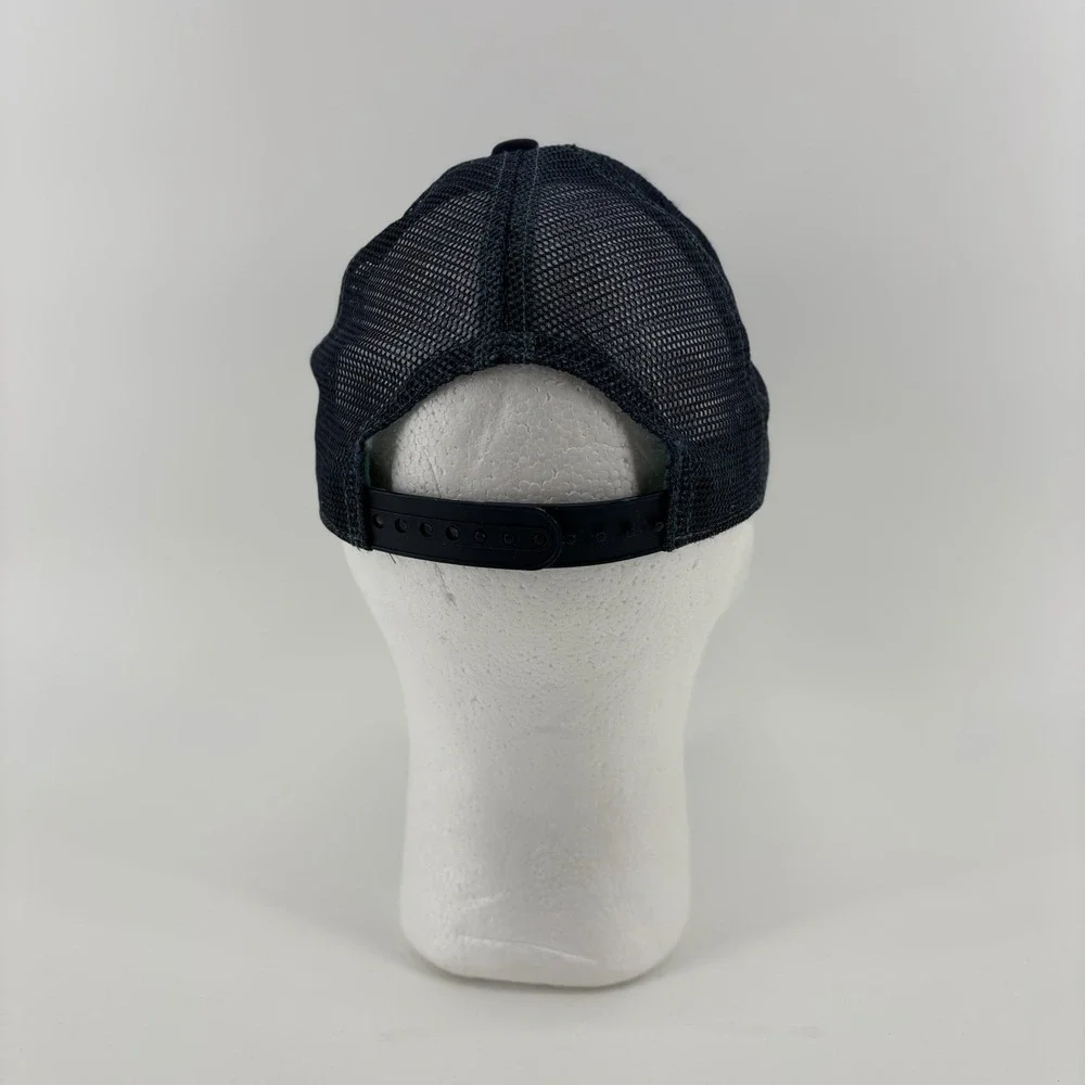 SHARK Youth Trucker Ballcap Multicolored Stripes/Blue Brim Adjustable Mesh Back